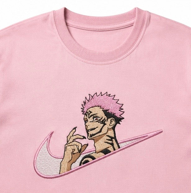 Sukuna Jujutsu Kaisen Embriodered Tshirt | House Of Zain