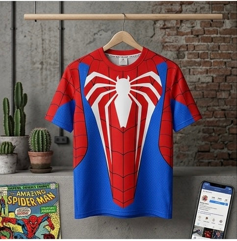 Spiderman Suit Style T-Shirt for Men ⭐⭐⭐⭐(4/5)