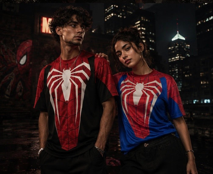 Couple Spiderman Suit Style T-Shirts ⭐⭐⭐⭐(4/5)
