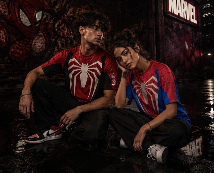 Couple Spiderman Suit Style T-Shirts ⭐⭐⭐⭐(4/5)